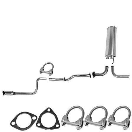 Resonator Pipe muffler Exhaust system kit compatible with: 1997-2003 malibu