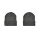 thumbnail image 4 of Qarigey Beanie Caps Cuffed Knitted Hat Fashion Head Elástico Brimless Accesorios para el cabello para correr en invierno gris de cáñamo medio gris cáñamo medio 2piezas Qarigey CBP299645, 4 of 6