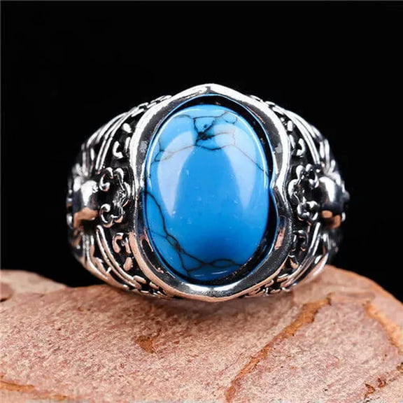 HOOUN Elegant Women 925 Silver Wedding Cubic Zirconia Rings Party Jewelry Size 6-10-#4-9