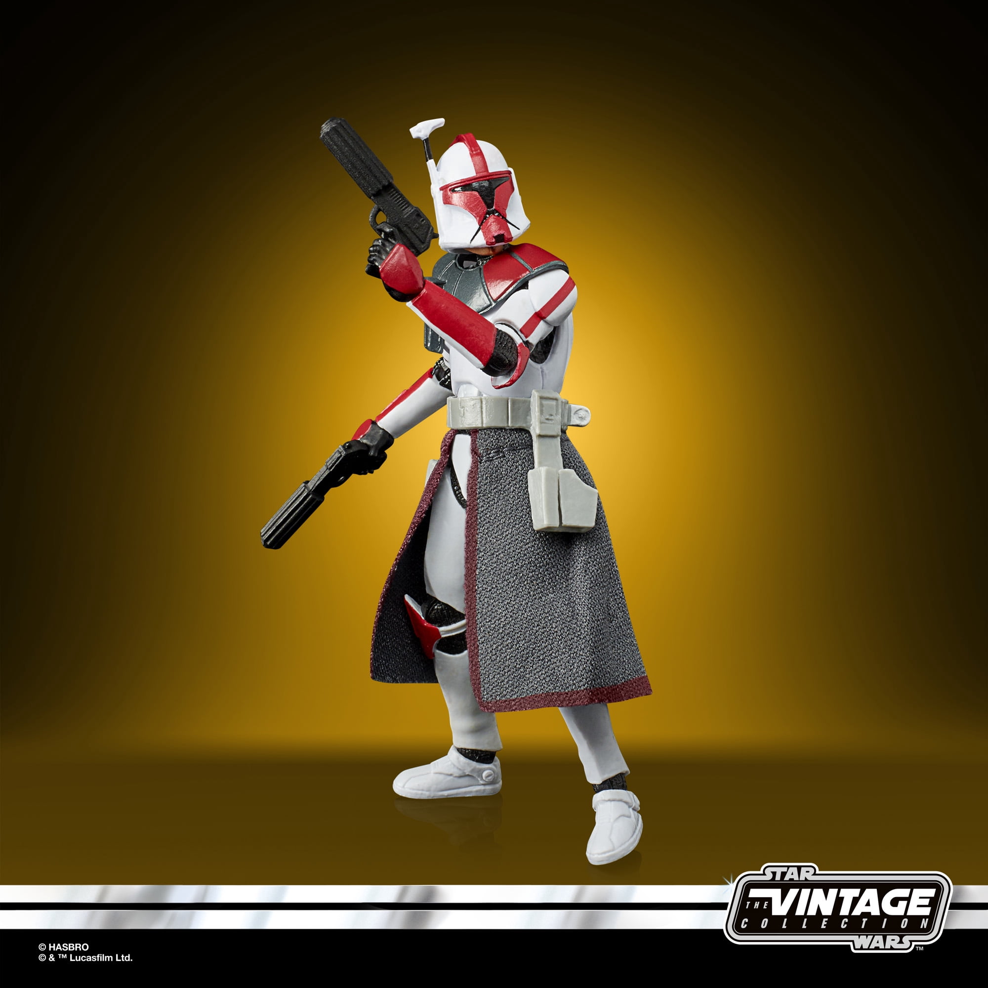 Star Wars: Clone Wars ARC Trooper Captain Toy Action Figure Set for Boys and Girls, 3 Pieces