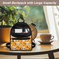 thumbnail image 5 of HELLHERO Halloween Mini Backpack with Cat Pattern, Zipper Closure Polyester Daypack for Daily Hangouts, Adjustable Strap Travel Backpack for Women, 5 of 8