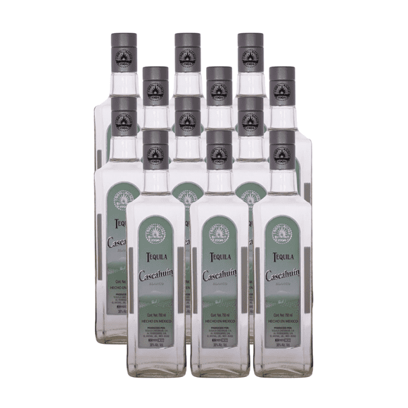 Caja de 12 Tequila Cascahuin Blanco 750 ml