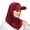 Wine, variant on CHUMUD Womens Fashionable Summer Balaclava Hood Hat with Detachable Cap Lightweight Skull Beanie