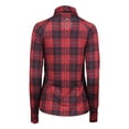 thumbnail image 7 of Dapplebay Holiday Plaid 1/4 Zip Light Riding Top - Red-XL, 7 of 7