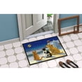 thumbnail image 2 of Carolines Treasures ASA2208MAT Golden Retriever and kittens Watching Santa Door Mat Indoor Rug or Outdoor Welcome Mat, 2 of 4