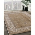 thumbnail image 2 of Ahgly Company Indoor Rectangle Mid-Century Modern Light French Beige Brown Oriental Area Rugs, 2' x 5', 2 of 6