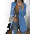 thumbnail image 2 of Suit Jacket Women Blazer Clothing Cardigan Autumn Winter Overcoat Solid Large Topcoat Lapel Jacket Grace Fashion Outer Wear, 2 of 7