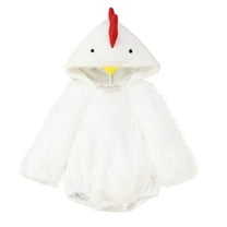 Huowey Toddler Baby Children Boys Girls Jumpsuits Christmas Chicken Animal Hooded Romper Bodysuits