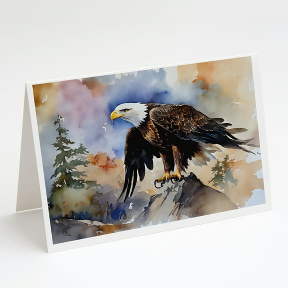 Eagle Greeting Cards Pack of 8 7 in x 5 in