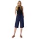 thumbnail image 5 of Pantalones de la Cintura Elástica de las Mujeres Medio Pantalones Cortos Botones de la Cintura Elástica de Verano Lino Bolsillos Pantalones, Lino de Algodón, 5 of 7
