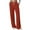Red, variant on Women's Casual Pants Elastic Waist Soft Knitted Trousers Ribbed Texture High Rise Pocket Pants for Comfortable Daily Wear Fall Winter