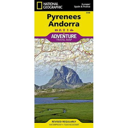 Adventure Map: Pyrenees and Andorra - Folded Map (Best Places To Visit In Midi Pyrenees)