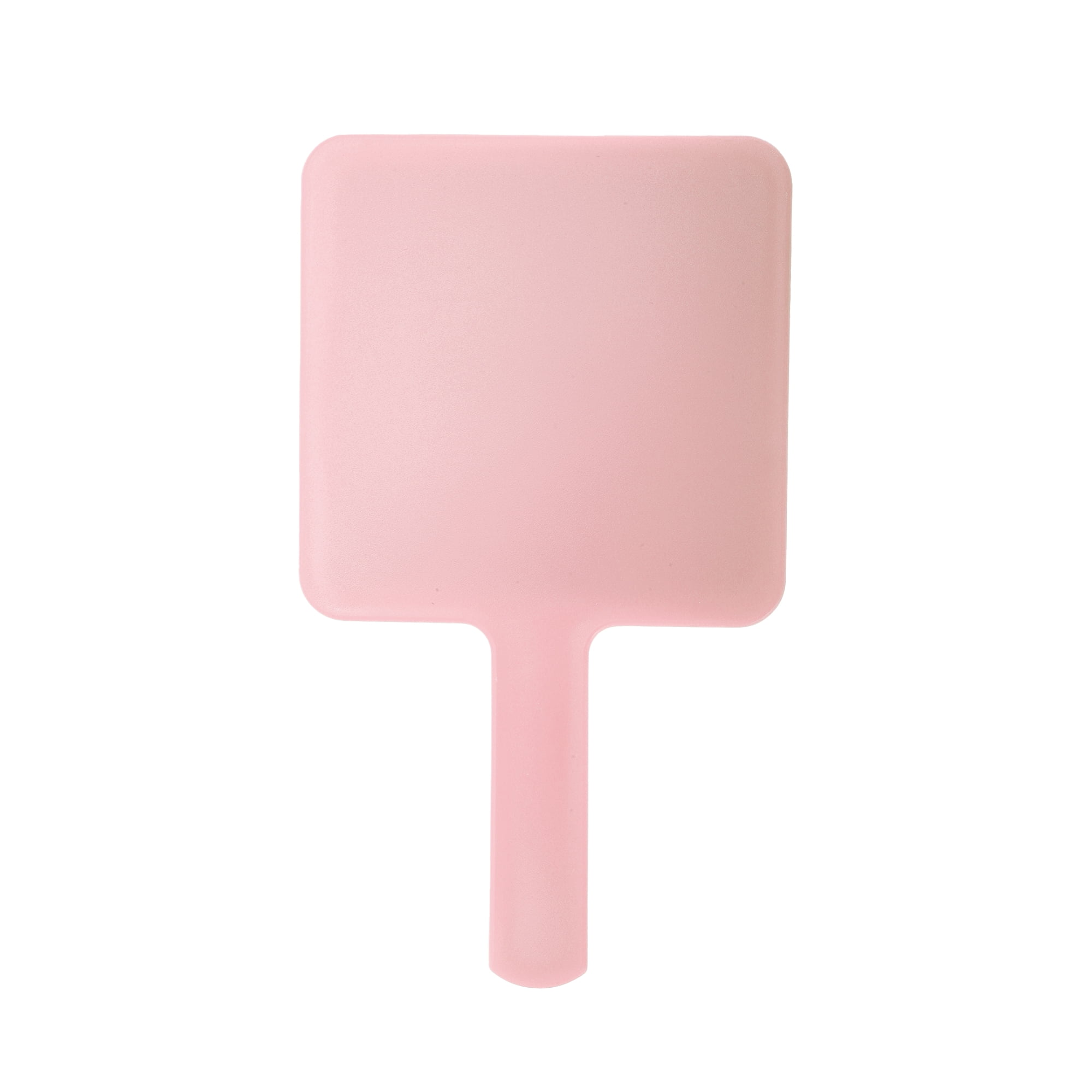Unique Bargains 2pcs Delicate Square Handheld Mirrors for Personal Grooming Light Pink