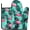 Flamingo Turquoise, variant on Cute Fall Floral Pumpkins Oven Mitts Pot Holders,Heat Resistant Cooking Gloves Washable,Spring Country Oven Gloves for Kitchen Baking BBQ,Fall Floral Pumpkins, Set of 2