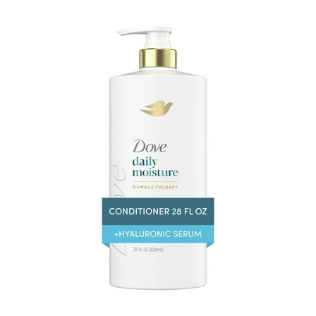 Dove Daily Moisture Conditioner for Smoothness, with Hyaluronic Acid, 28 fl oz