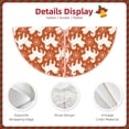 thumbnail image 3 of Daiia Christmas Snowflake Dog Drawing Merry Christmas Tree Skirt , Xmas Large Lace-up Tree Skirt, Santa Snowflakes Rustic Home Decorations New Year Party Farmhouse Decor-48", 3 of 6