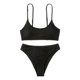 thumbnail image 5 of Trajes de Baño Mujer Conjunto de Bikini Acanalado Para Mujer, Traje de Baño de Dos Piezas Con Textura En El Cuello, Tankini, Cómodo y Elegante, Ropa de Playa, 5 of 6