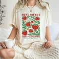thumbnail image 4 of Stay Sweet Fruit of the Spirit Graphic T-Shirt – Women’s Short Sleeve Tee Shirt with Strawberries, Bible Verse, and Inspirational Christian Design, 4 of 7