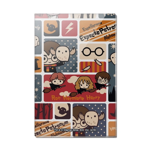 Harry Potter Cute Chibi Pattern Rectangle Acrylic Fridge Refrigerator Magnet