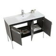 thumbnail image 4 of Fine Fixtures  Oakville Bathroom Vanity  with White Ceramic Sink Black Coal Oak - Chrome Hardware 42 Inch, 4 of 7