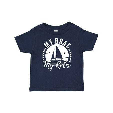 

Inktastic Sailing Captain My Boat My Rules Gift Toddler Boy or Toddler Girl T-Shirt
