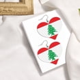 thumbnail image 4 of Leather Heart Earrings Dangle For Women Lebanese Flag Love Earrings Drop For Women, 4 of 6