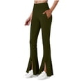 thumbnail image 2 of Vibrex Leggings for Women High Waisted,Women's High Waist Solid Color Hip Lifting Exercise Fitness Tight Yoga Pants Leggings Compression Pants, 2 of 7