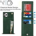 thumbnail image 5 of Crossbody Phone Case for iPhone 11 Pro Max Case with Card Holder for Women,iPhone 11 Pro Max Case Wallet with Strap Lanyard for Men,PU Leather Magnetic Clasp with Kickstand 6.5", Green, 5 of 16
