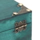 thumbnail image 3 of Caja de madera para tesoro con cerradura de combinación, exquisita caja de almacenamiento de joyería con esquinas reforzadas, hecha a mano, Vintage, 3 of 8