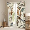 thumbnail image 3 of Castle Fairy Hunting Wood Letter H Black Out Curtains for Boys,Wildlife Deer Curtains Pack of 2 (42x63 Each), 3 of 6