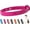 Raspberry Pink, variant on Rubber Cat Collar - Soft, Comfortable, and Lightweight Breakaway Collar with Name Tag Ring for Outdoor Cats and Sensitive Skin Kittens by General (6 ⅞" to 10 ¼", Orange)