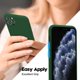 thumbnail image 5 of Loeoel Funda Para Iphone 11 Pro Silicona Minimalista Ultra Delgada Gel De Goma Suave Color Sólido Mate Tpu Linda Funda Para Mujeres Hombres Diseño Estético Liso Femenino Y Cubierta De Cámara Verde Osc, 5 of 5