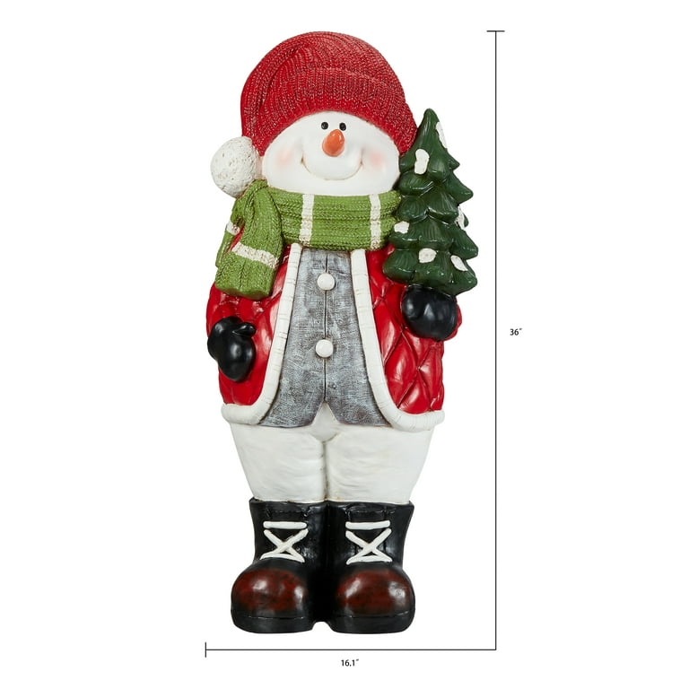 Holiday Time Snowman Outdoor Christmas Decoration, 36\