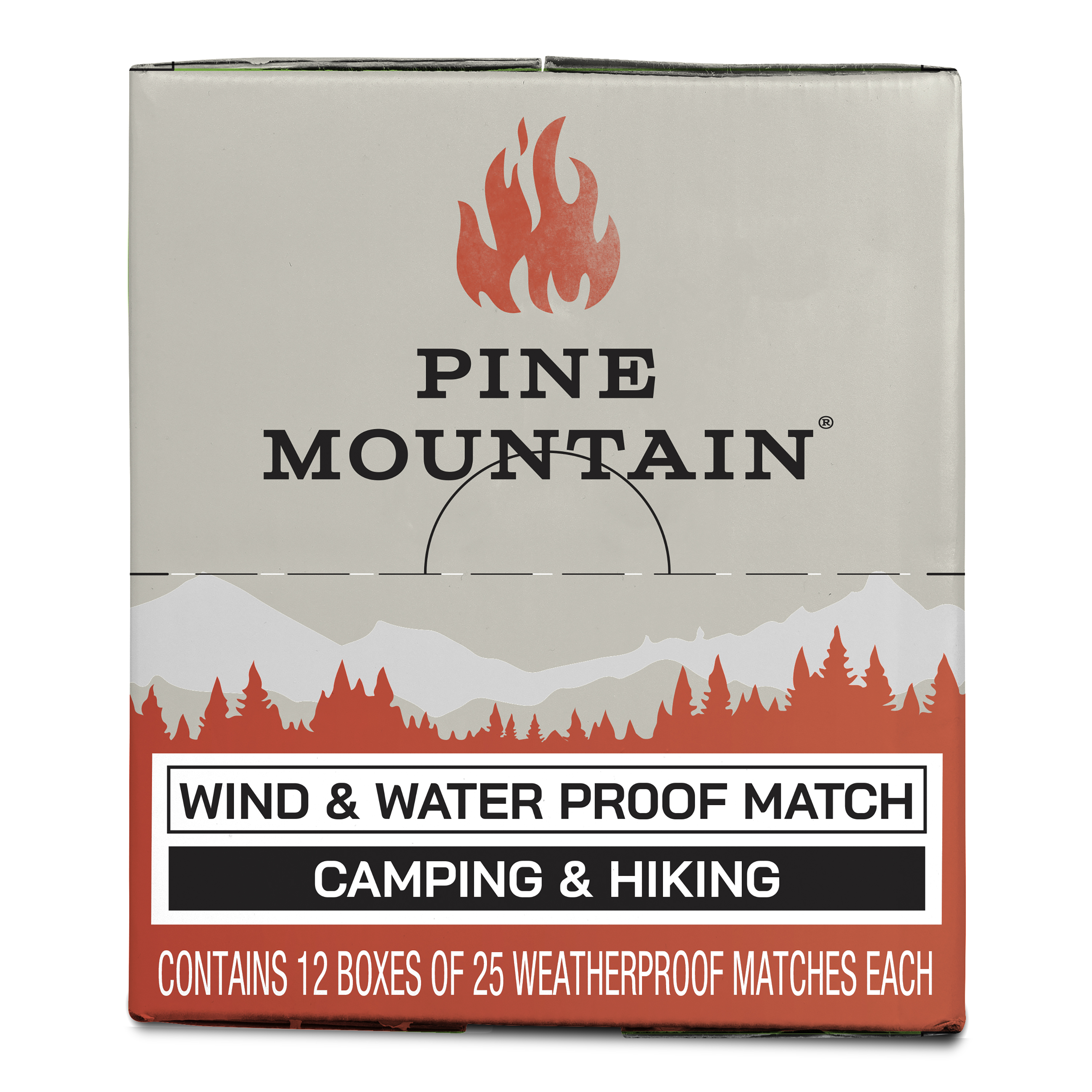 Pine Mountain Weatherproof Match, Match for Extreme Conditions, 25 Count, Tan and Red - image 4 of 5