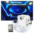 thumbnail image 2 of Twinkle 32W RGBW Fiber Optic Light Kit, 800pcs 4m 0.75mm Cable Remote Control, Music Control Star Ceiling Lighting ,Easy to Operate, 2 of 8