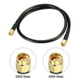 thumbnail image 2 of Uxcell 1.5 Feet RG58 50 Ohm Antenna Extension Cable SMA Male to SMA Male Coaxial Cable Plastic Black 1pcs, 2 of 5