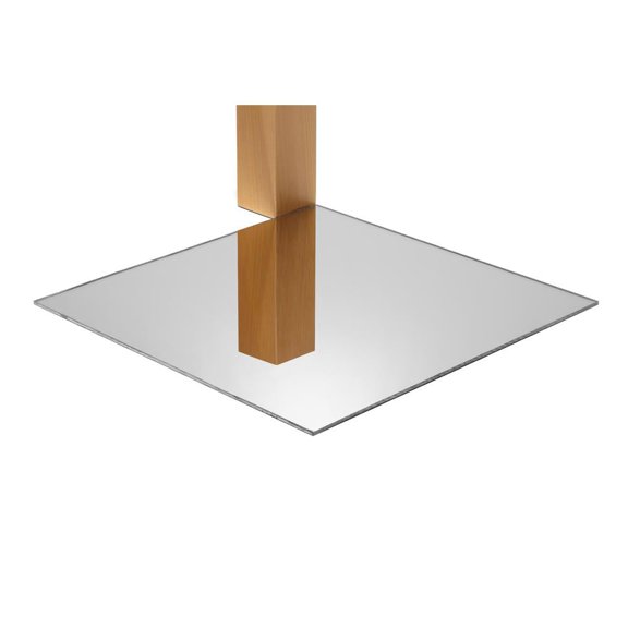 12 In. X 12 In. X 0.125 In. Thick Acrylic Mirror Silver Sheet