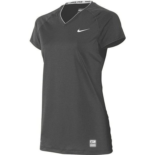 Nike Nike Women S Dri Fit Team Pro Fitted V Neck Shirt Walmart Com Walmart Com