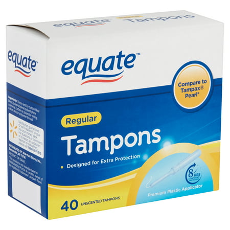 Equate Unscented Tampons, Regular, 40 count