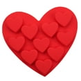 thumbnail image 1 of Xihbxyly Moldes En Forma de Corazón, Bandeja para Cubitos de Hielo, Máquina Versátil para Hacer Dulces de Chocolate, Ideal para Postres y Bebidas, Gran Regalo para San Valentín, Material Apto para Al, 1 of 3