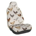 thumbnail image 1 of Wukai Various Chicken Full Set Car Seat Covers with Soft Padding Universal Auto Front Seats Protector and Cushion Mat, 1 of 5