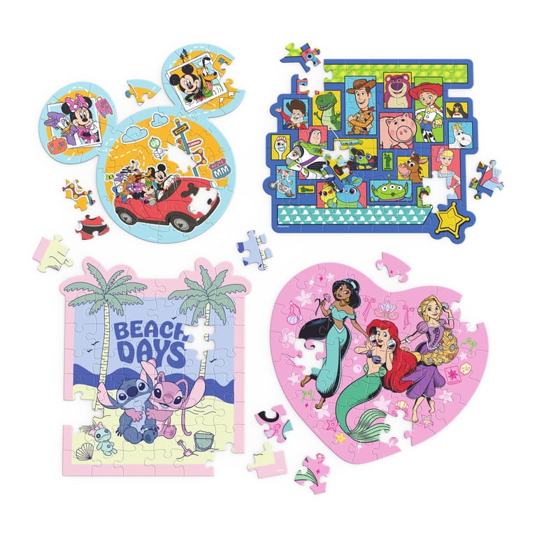 Disney Puzzles 4-Pack, 48 Pieces, Ages 3 and Up - Walmart.com