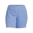 thumbnail image 4 of HANES Just My Size Women's Plus Size 2 Pocket Pull On Shorts, Sizes 1X-4X, 4 of 6