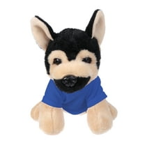 Plushland 8 Inch Floppy German Shepherd with Tee Plush Stuffed Animal Personalized Gift - Custom Text on Shirt - Great Present for Mothers Day, Valentine Day, Graduation Day, Birthday