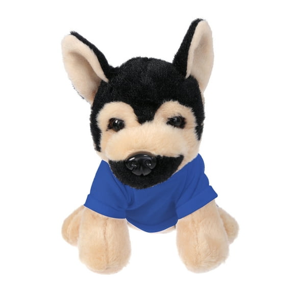 Plushland 8 Inch Floppy German Shepherd with Tee Plush Stuffed Animal Personalized Gift - Custom Text on Shirt - Great Present for Mothers Day, Valentine Day, Graduation Day, Birthday