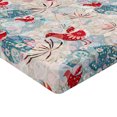 thumbnail image 4 of Ambesonne Birds and Nature Fitted Sheet, Psychedelic Floral, Queen Size, Dark Pink Champagne Blush, 4 of 5