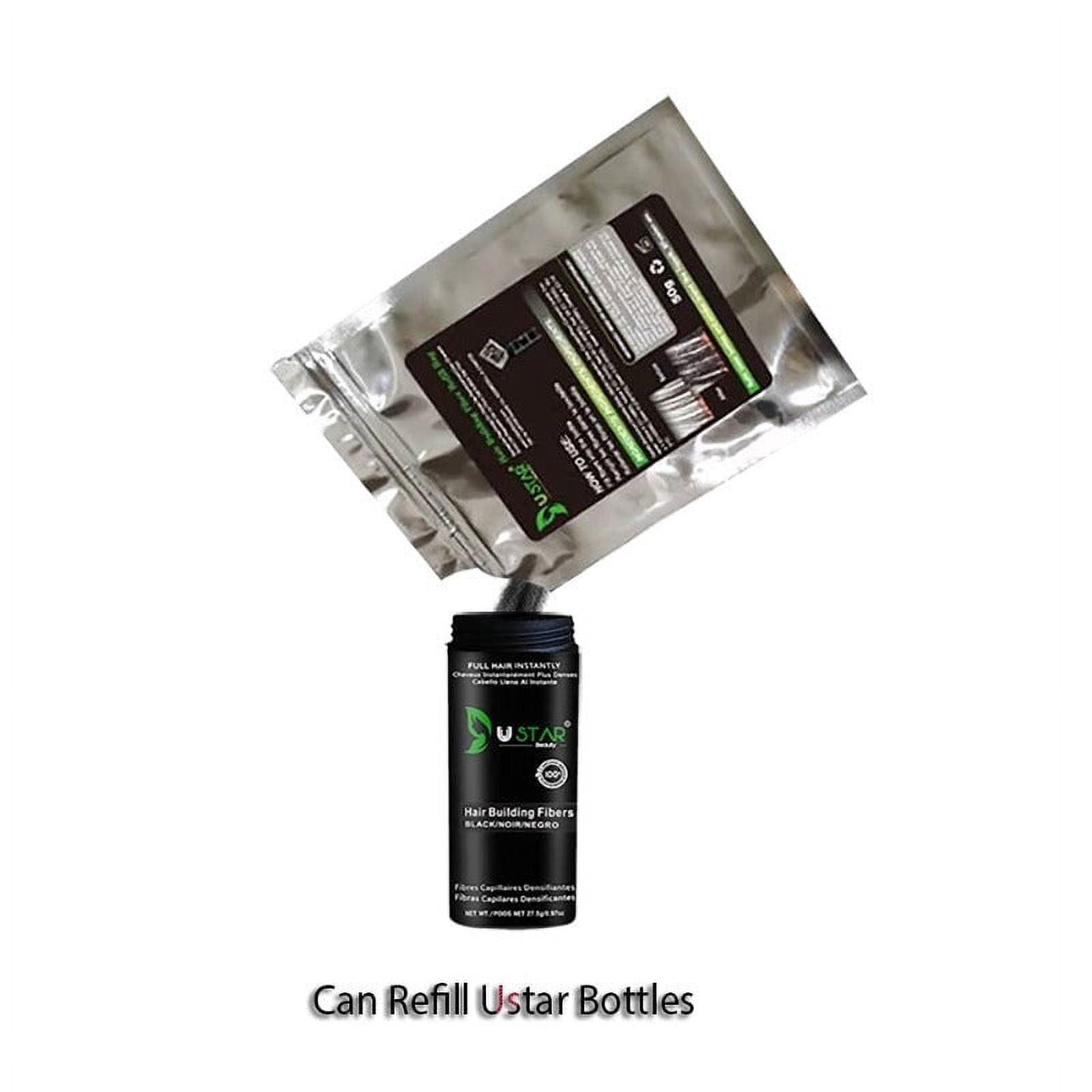 Ustar Hair Building Fibers Refill Bag 50g - Dark Brown