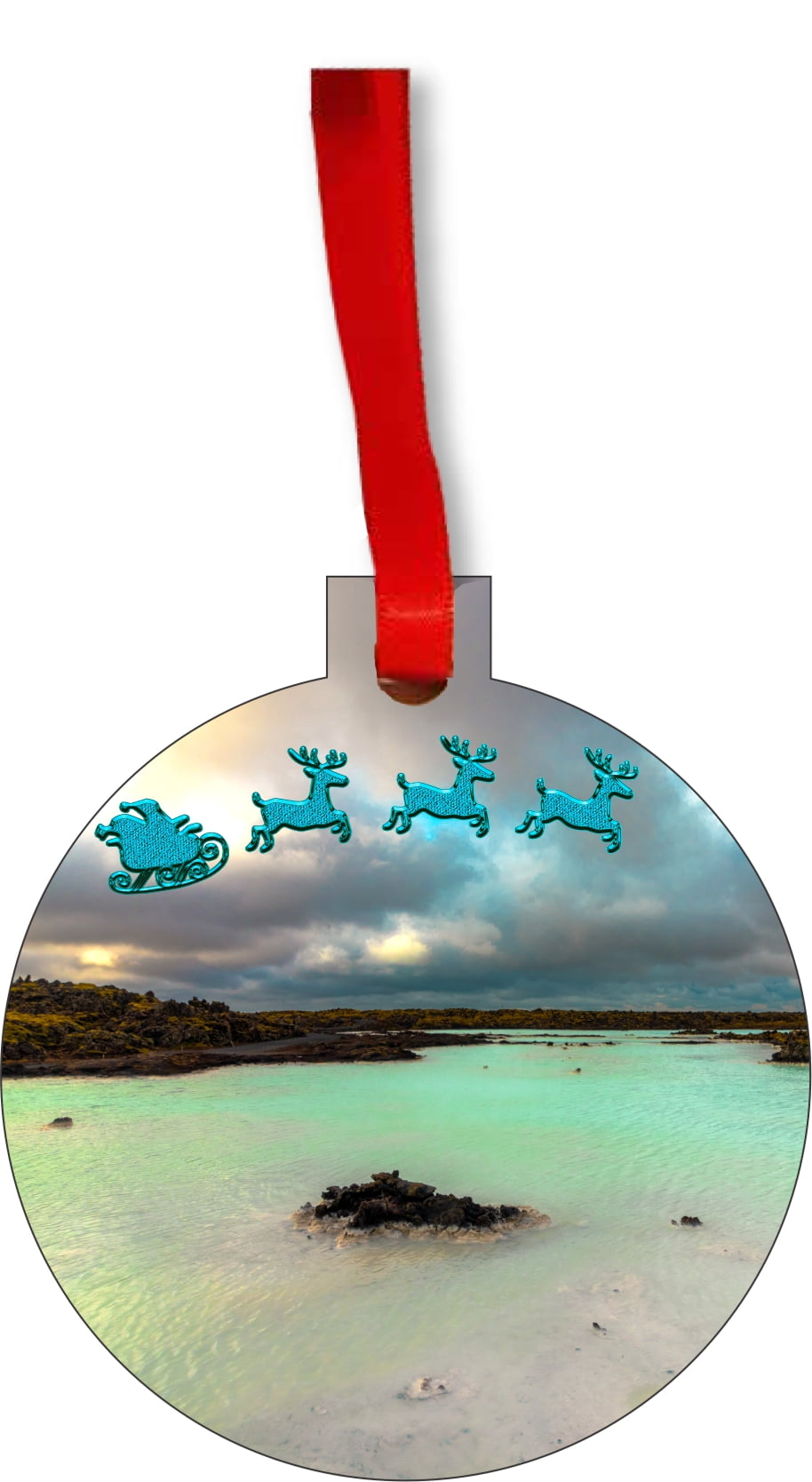 Iceland Ornament - Iceland Christmas Ornament The Blue Lagoon