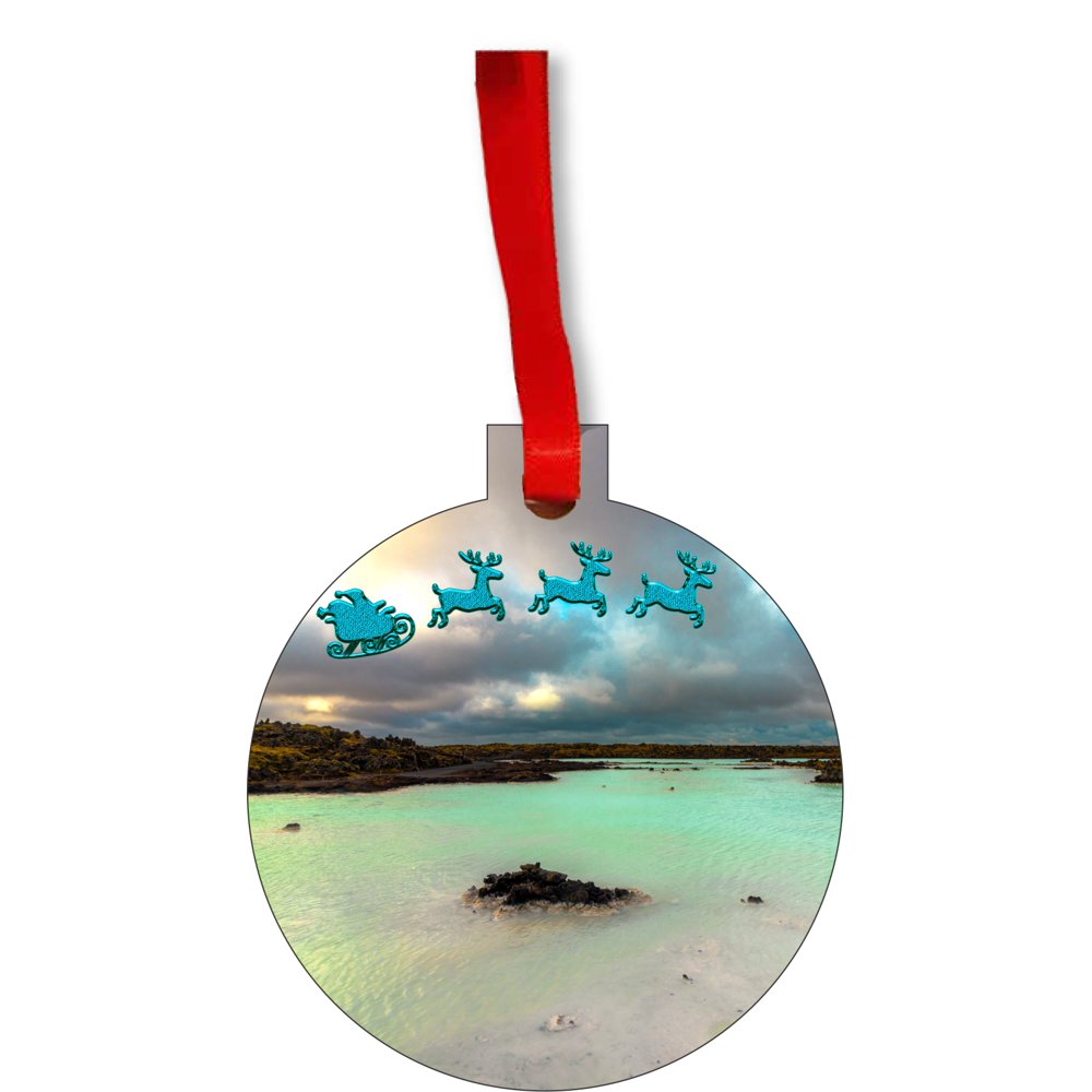 Iceland Ornament Iceland Christmas Ornament The Blue Lagoon