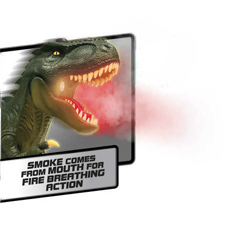 Adventure Force Caldera Radio Controlled Fiery Green T-Rex, Unisex Ages 6+